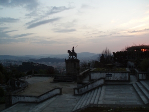 Θέα της Braga από μία εκκλησία – μοναστήρι στην άκρη της πόλη